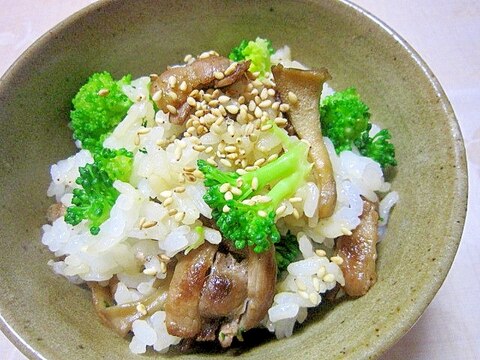 豚と舞茸の混ぜご飯